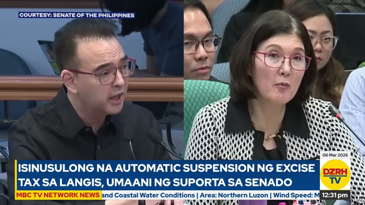 ISINUSULONG NA AUTOMATIC SUSPENSION NG EXCISE TAX SA LANGIS, UMAANI NG SUPORTA SA SENADO