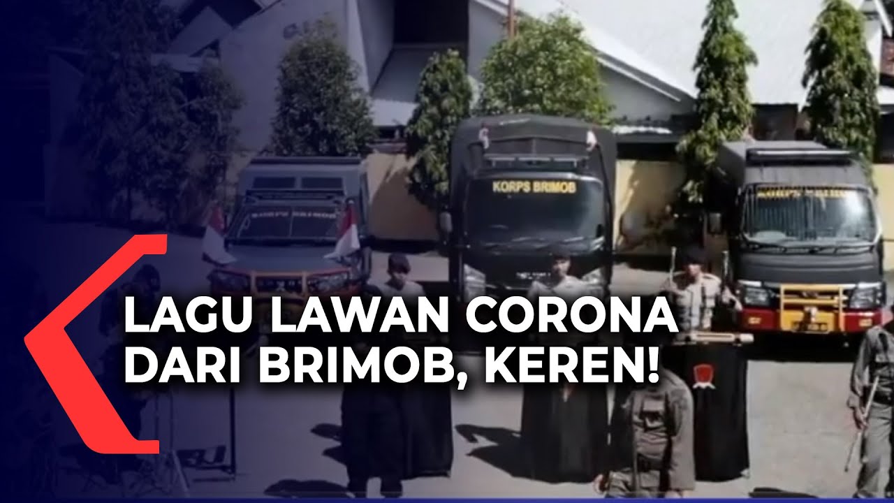 Unik Cara Satuan Brimob Imbau Warga Di Rumah Aja Lewat Lagu Youtube