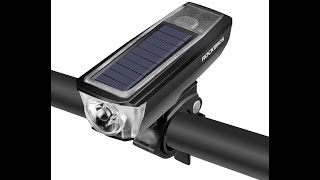 自転車 ライト ソーラー&usb充電式 ヘッドライト