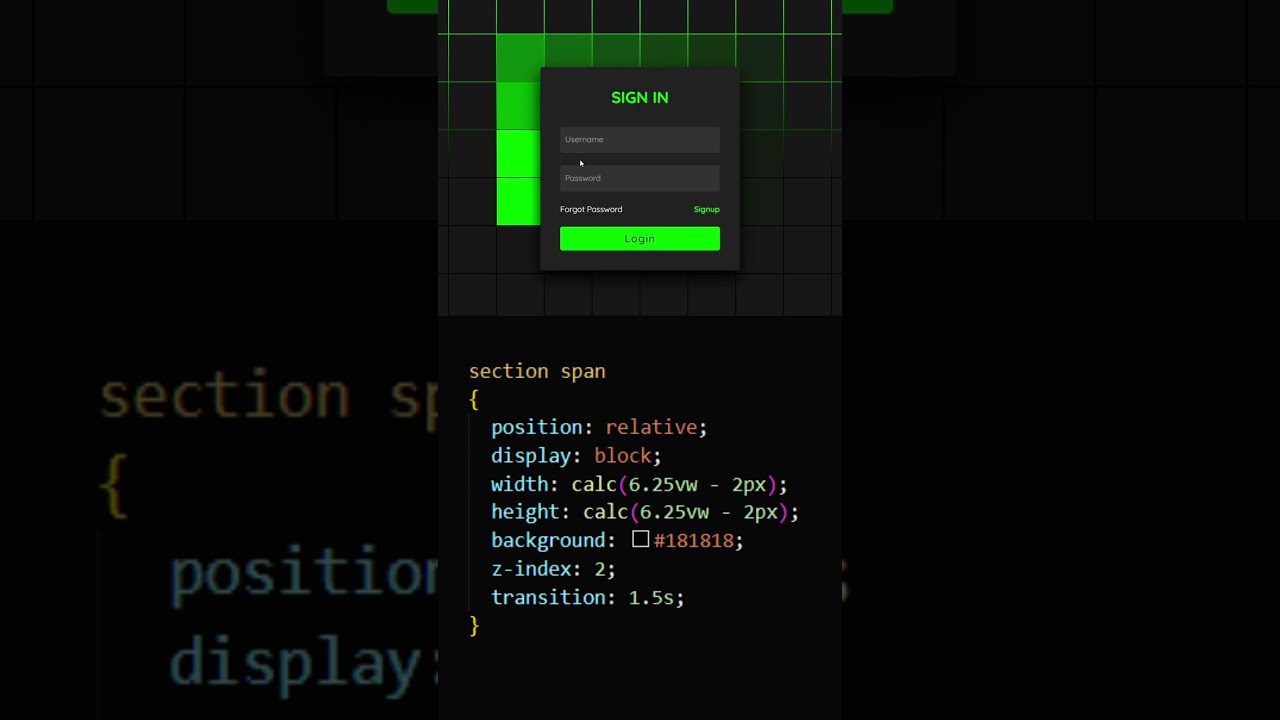 "Epic Hacker Login Animation Using Pure CSS 🔐" 
