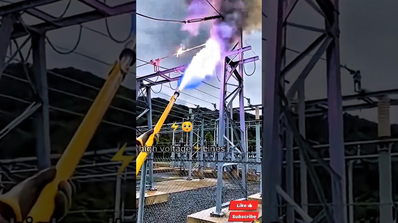 High Voltage Power Line Tools in Action Incredible Lineman Skills