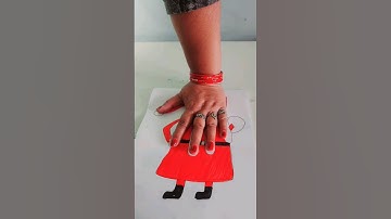 easy trick to draw Santa claus  🎅 #shorts #viral #trending #youtube