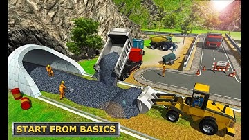 Railway Road Tunnel Construction Simulator 2018 - Android Gameplay# 1