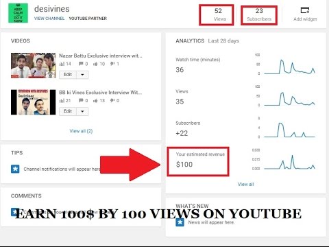 Earn Money On Youtube Per View In Hindi Youtube - earn money on youtube per view in hindi