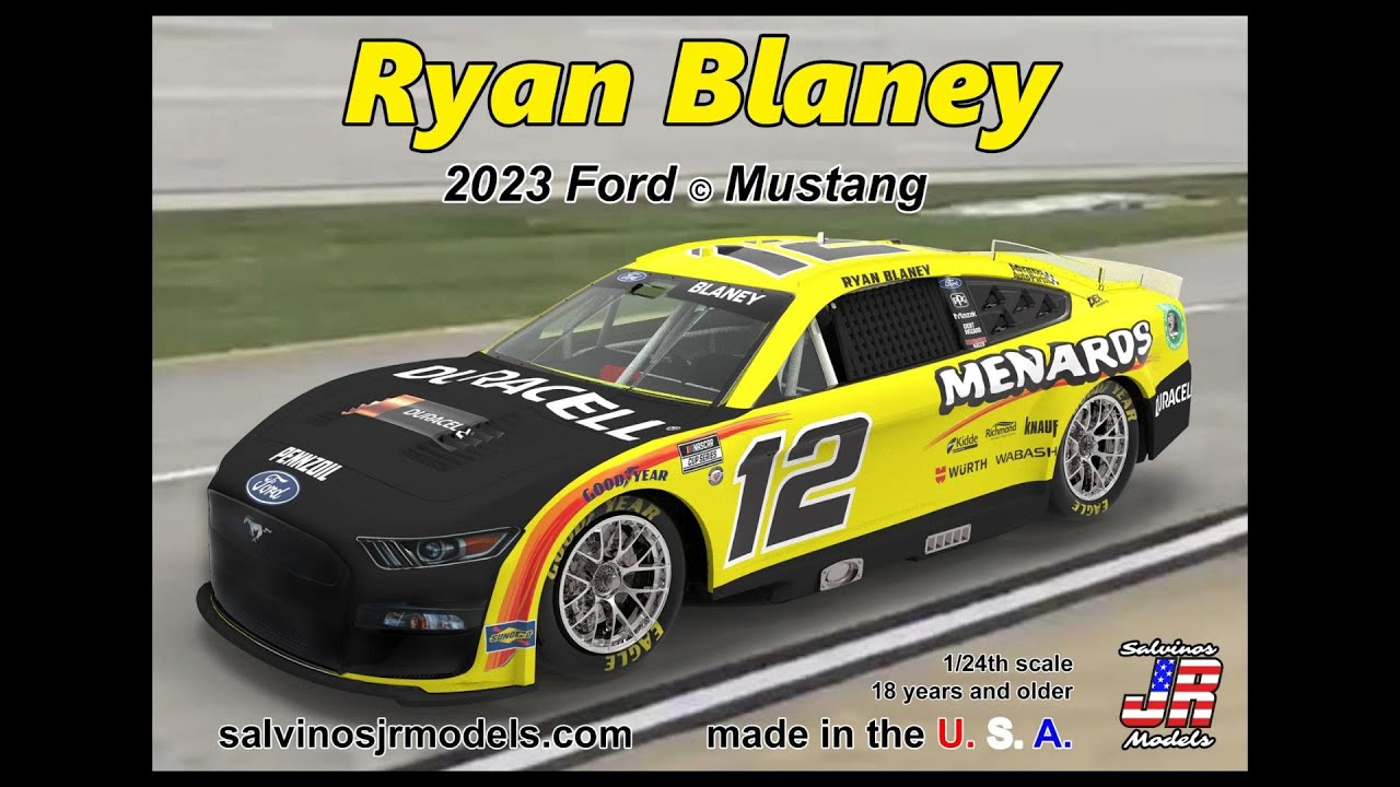 Whats In The Box | Ryan Blaney 2023 Menards Ford Mustang | Salvino's J R Models