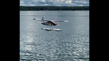 RC Plane Hobby King/Durafly Tundra 1300mm with Floats flying at finnish archipelago