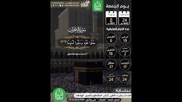 في يوم الجمعة ؛ أكثروا من الصلاة على النبي وقرائة سورة الكهف 💙💙