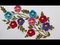 Hand Embroidery: Border Embroidery - Stitch For Beginners - Saree Border Embroidery - Needle work