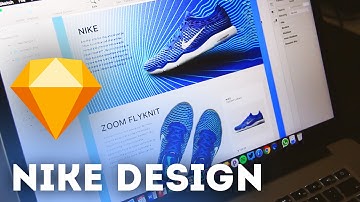Sketching & Designing a Nike Web Design (Sketch 4 Tutorial)