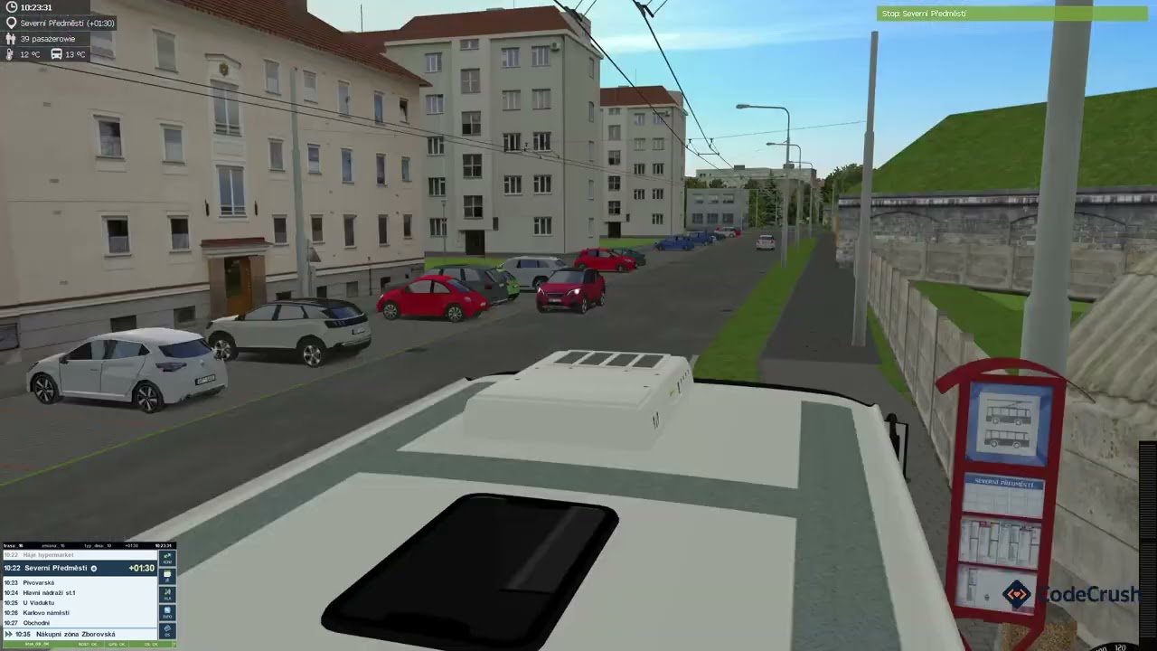 Simt Simulator lina 16  Antonína Barcala-Nákupní zóna-Antonína Barcala