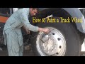 How to paint truck wheels  ٹرک کے ویل کیسے رنگ کیے جاتے ہیں