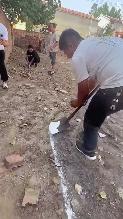 Cara yang cerdas memberi garis pada tanah menggunakan tepung #shorts