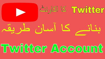 How To Make a Twitter Account in PC 2019 Hindi/Urdu