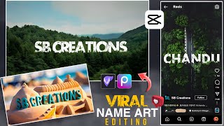 Viral Instagram Reels 🎬 | 3D Name Art Photo Editing Tutorial | Jungle Font | SB Creations. screenshot 5
