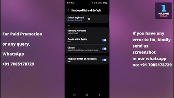 Change Default Keyboard in Samsung A04s