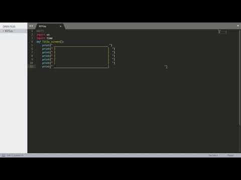 Creating a python