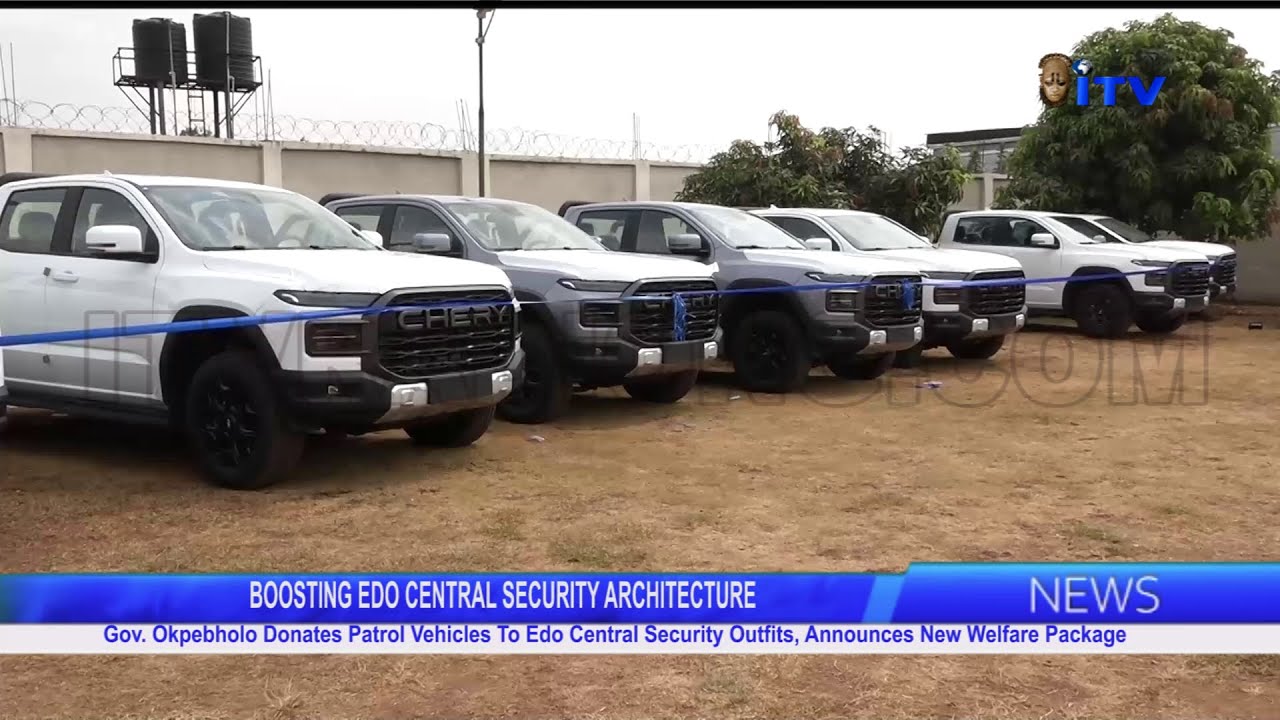 Gov. Okpebholo Donates Patrol Vehicles To Edo Central Security Outfits
