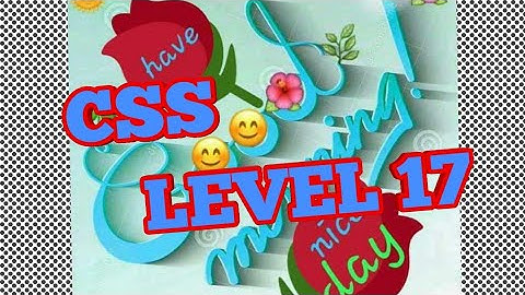 CSS level 17 ka take a challenge