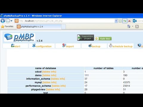 【資料庫管理】phpMyBackupPro 2.4 (GPL) 動畫安裝教學