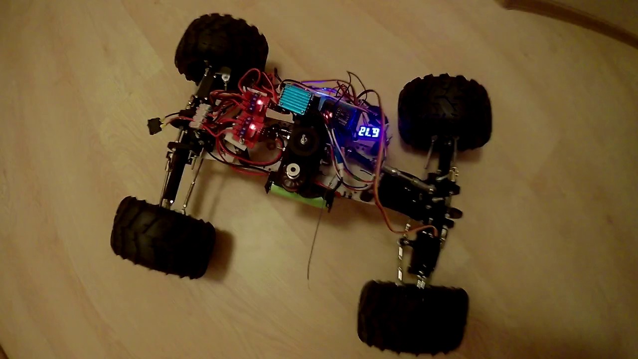 DIY RC crawler 4x4 first run YouTube