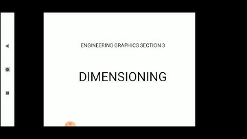 ENGINEERING GRAPHICS PART 3-DIMENSIONING