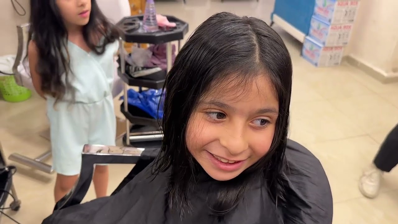 وهيك منكون قصينا شعرنا لأول مره ! شوفو التغيير الكبير   #كيدز #babykids     #explore #بيبي #كيدز