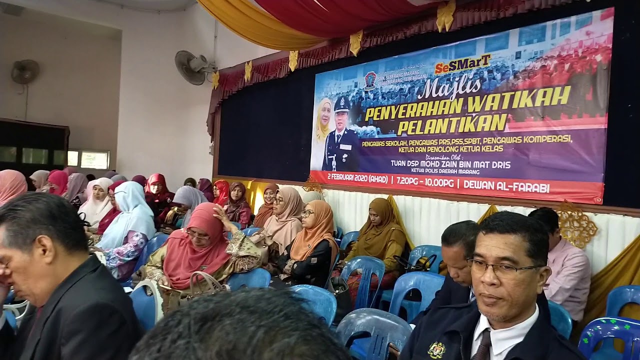 Majlis Penyerahan Watikah Pengawas 2020 Smk Seberang Marang Oleh Ketua Polis Marang Youtube