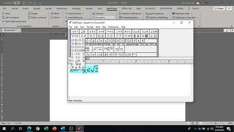 Chèn thêm kí hiệu và đặt phím tắt trong MathType
