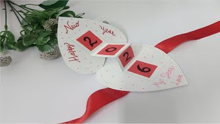New Year Card Diy Happy New Year Greeting Card 2026