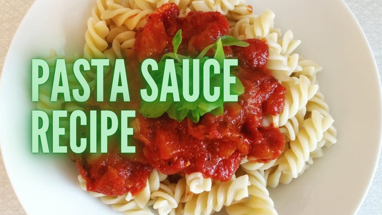 EASY HOMEMADE PASTA SAUCE RED SAUCE RECIPE BASIC TOMATO SAUCE TOMATO PIZZA SAUCE YouTube