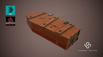 Modeling, Unwrap & Texturing Stylized Coffin - Part3 [Texturing]
