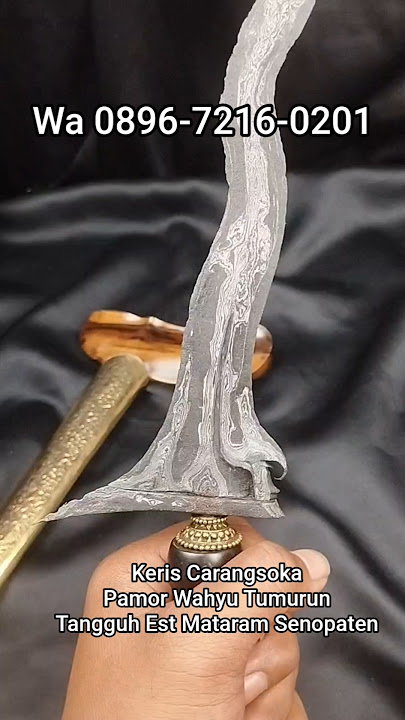 The keris carangsoka, the prestige of the revelation, is strong and powerful, the mataram senopat...