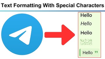 Telegram Tips and Tricks: Text Formatting With Special Characters