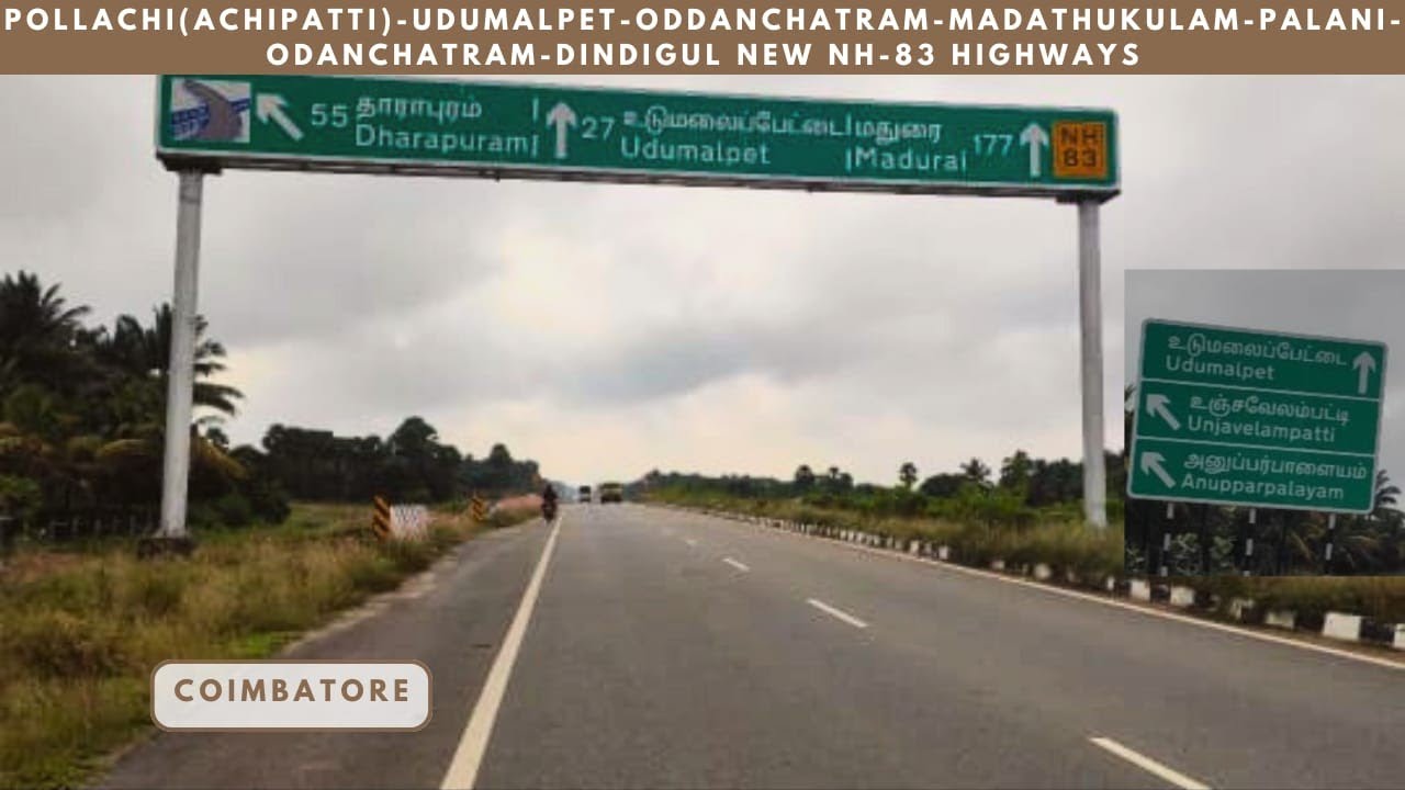 Pollachi(Achipaati)-Udumalpet-oddanchatram-Madathukulam-Dindigul New Highways Tour 