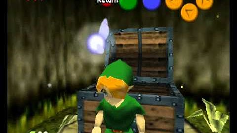 Zelda the Ocarina of Time - How to get the kokiri sword and deku shield