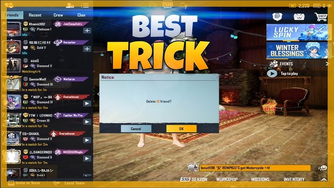 How To Delete Friends In Pubg Mobile 21 Season 17 Youtube How To Delete Friends In Pubg Mobile 21 Season 17 Youtube