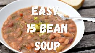 Easy Instant Pot 15-Bean Soup | Hearty Vegan Lunch