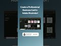 Create a Professional Business Card in Adobe Illustrator!🚀