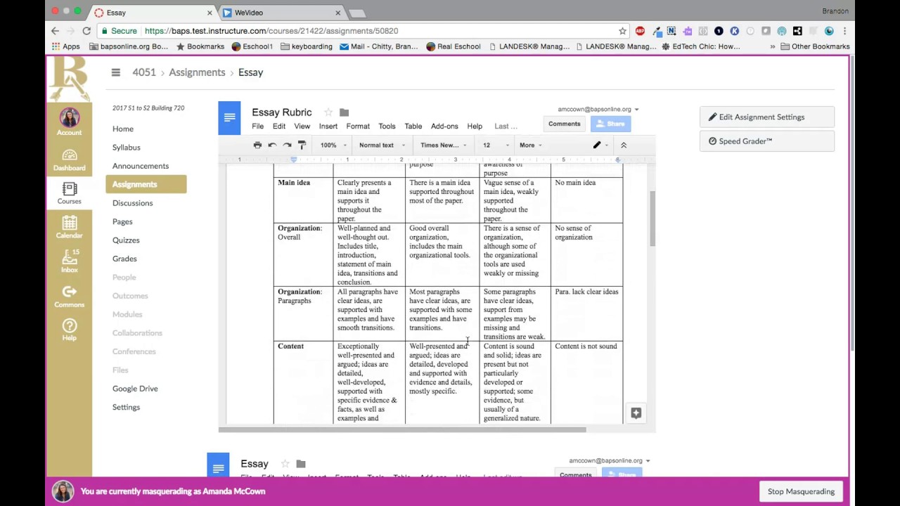 Canvas-Google Integration- Teacher