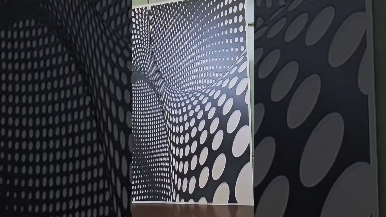 Wall Panel Decor"Optical illusion"art  dxf, Svg,emf,pdf for CNC, 