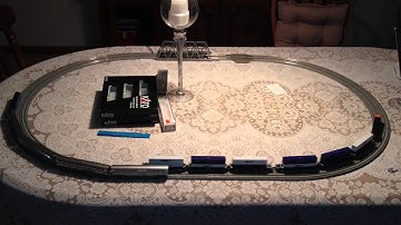 N Scale Trains on the Dining Room Table