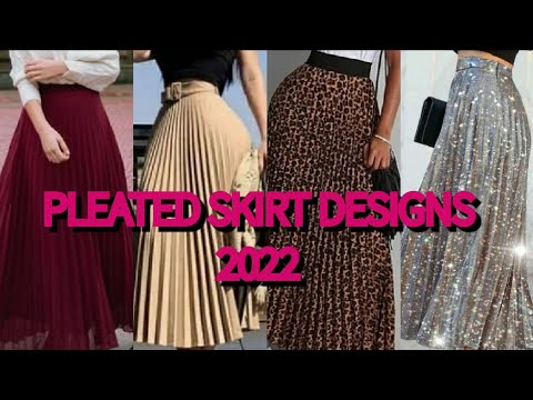 Pleated Skirt Designs. Pleated Skirt Outfit Ideas. #pleatedskirt #skirts