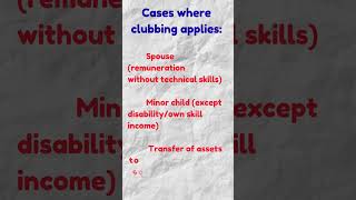 Clubbing of income #shortsfeed #shortsindia #shorts #shortsvideo