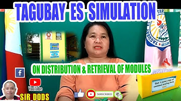 TAGUBAY ES SIMULATION ON DISTRIBUTION AND RETRIEVAL OF MODULES | SIR DODS