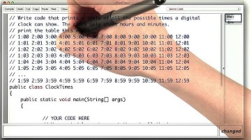 Clock Times - Intro to Java Programming