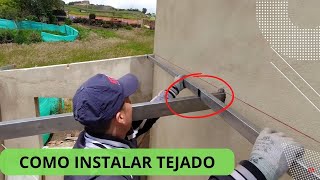 COMO INSTALAR un tejado FACIL y RAPIDO