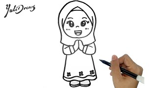 How to Draw a Hijab-Wearing Girl