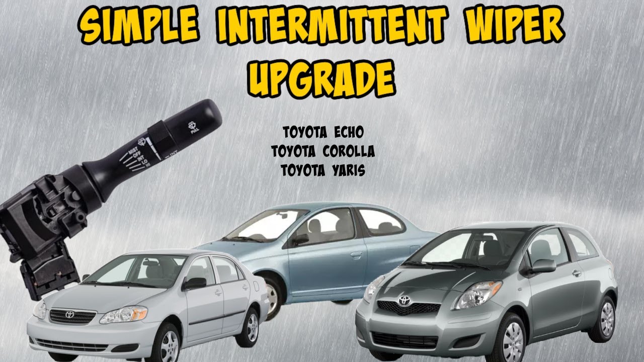 Toyota Echo, Yaris and Corolla Intermittent Wiper Upgrade. It's easy!