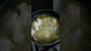 asiendo pollo freido