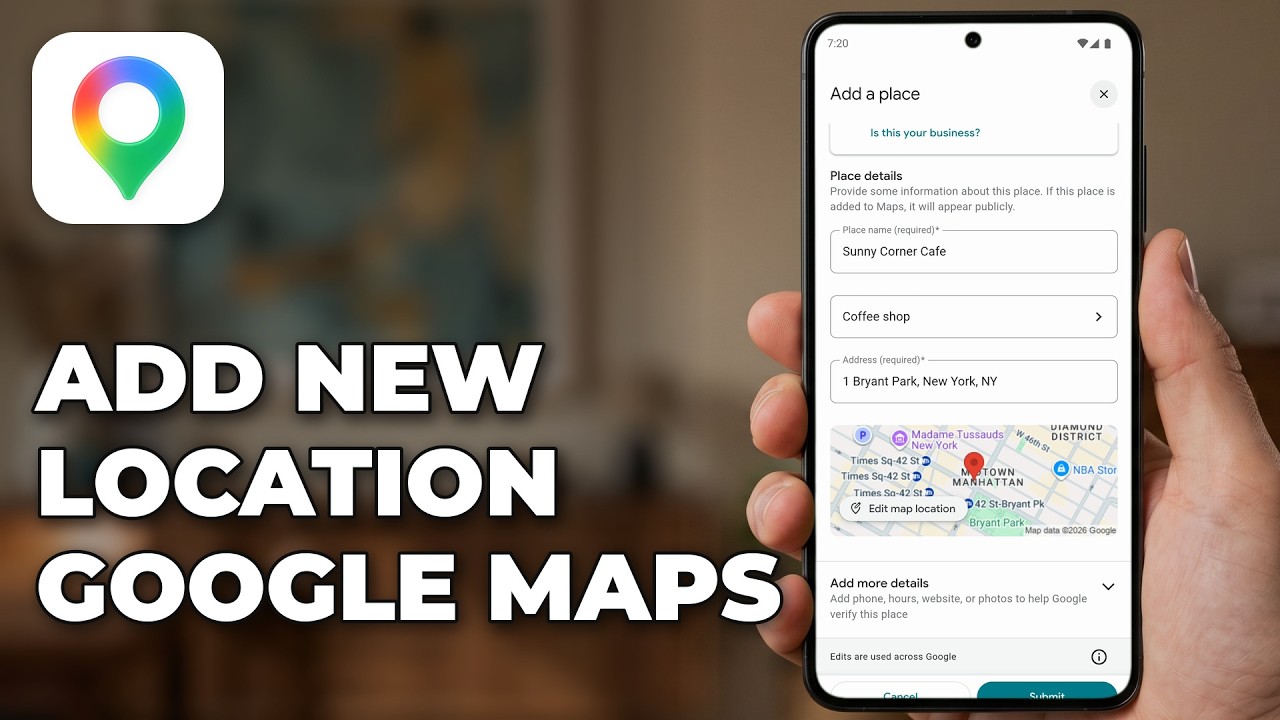 How to add a new location on Google Maps - YouTube